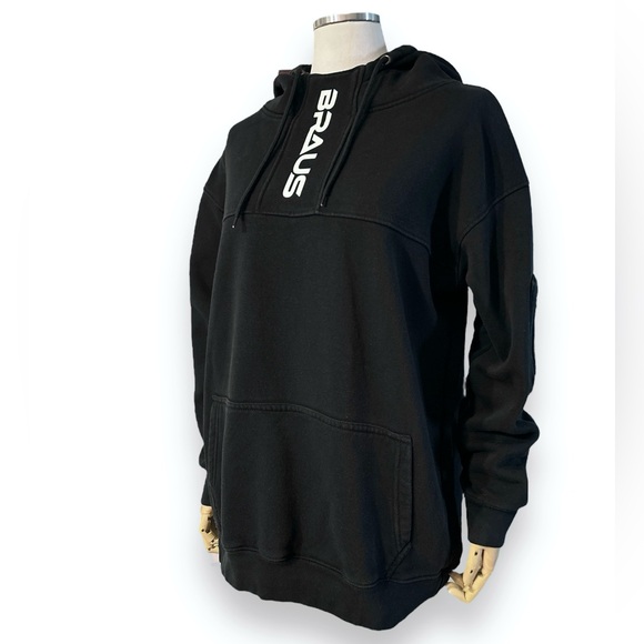 BRAUS Black Unisex Track Hoodie - Picture 9 of 9
